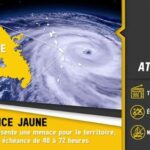 Le centre météo place la Martinique en vigilance jaune cyclone