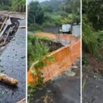 Tempête Philippe : les axes routiers du Sud Basse-Terre très impactés