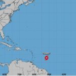 La tempête tropicale Tammy perturbera le week-end des Petites Antilles