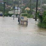 Ouragan Tammy : inondations et routes impraticables en Guadeloupe
